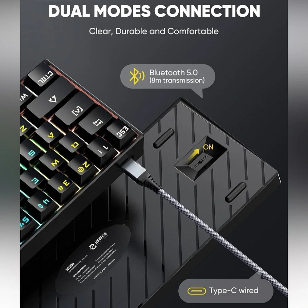 Gaming Wired/ Wireless Keyboard